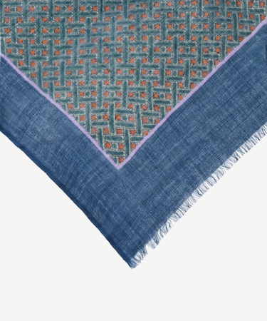  YARGICI Geometrik Desenli Yün Şal