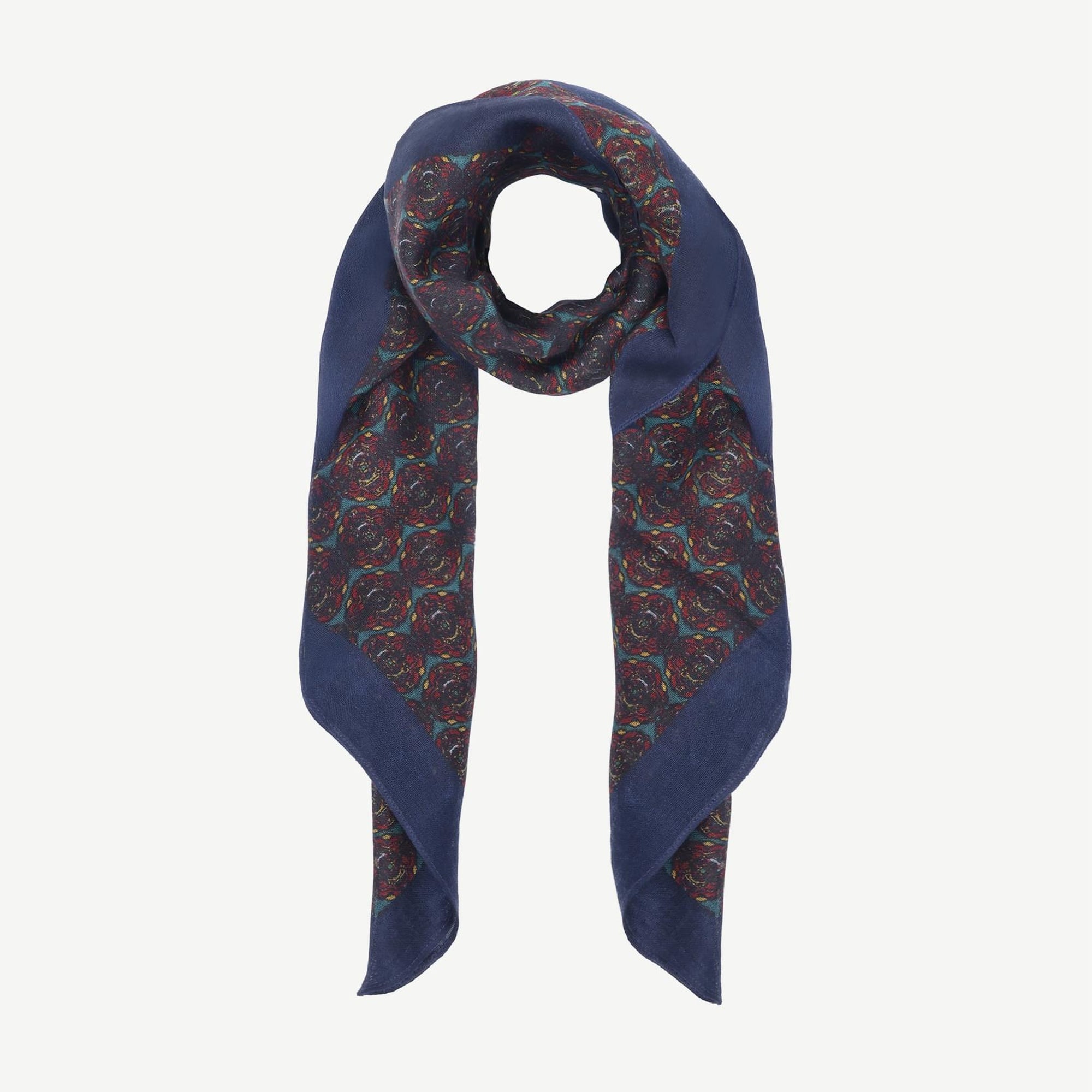 YARGICI Karışık Desenli Yün Şal