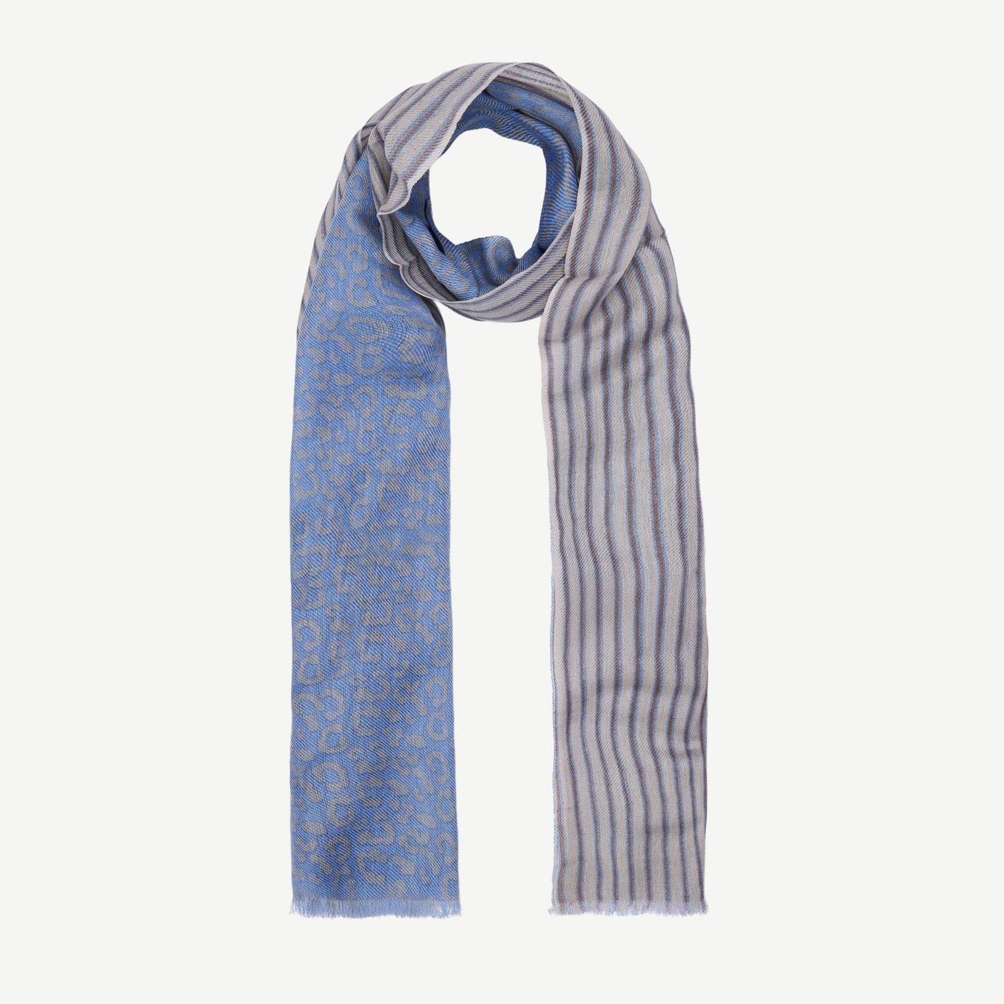 YARGICI Desenli Ve Yün Karışımlı Şal