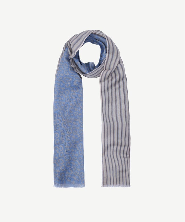  YARGICI Desenli Ve Yün Karışımlı Şal