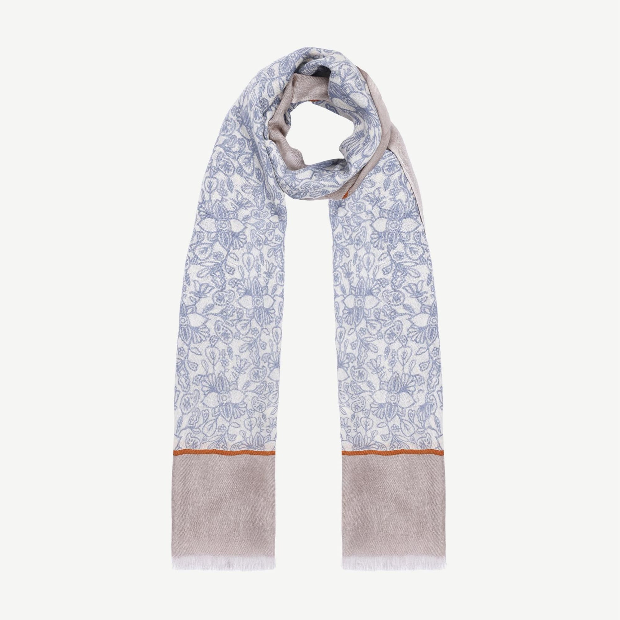 YARGICI Desenli Ve Yün Karışımlı Şal