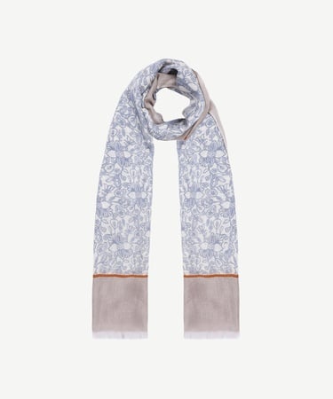  YARGICI Desenli Ve Yün Karışımlı Şal