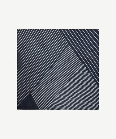  YARGICI Keten Karışımlı Çizgili Fular