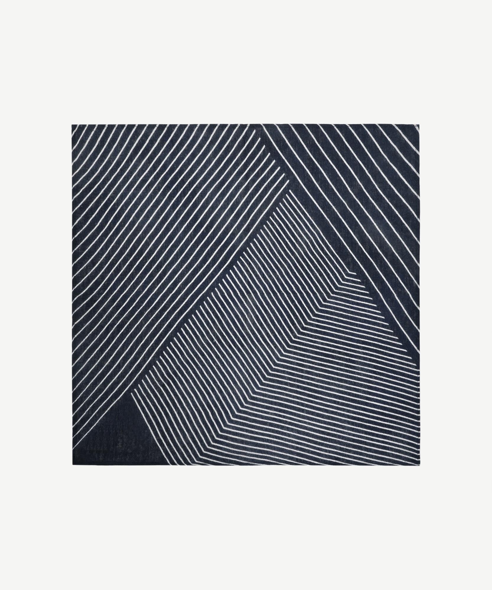  YARGICI Keten Karışımlı Çizgili Fular