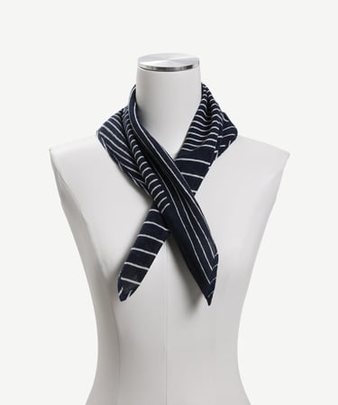  YARGICI Keten Karışımlı Çizgili Fular