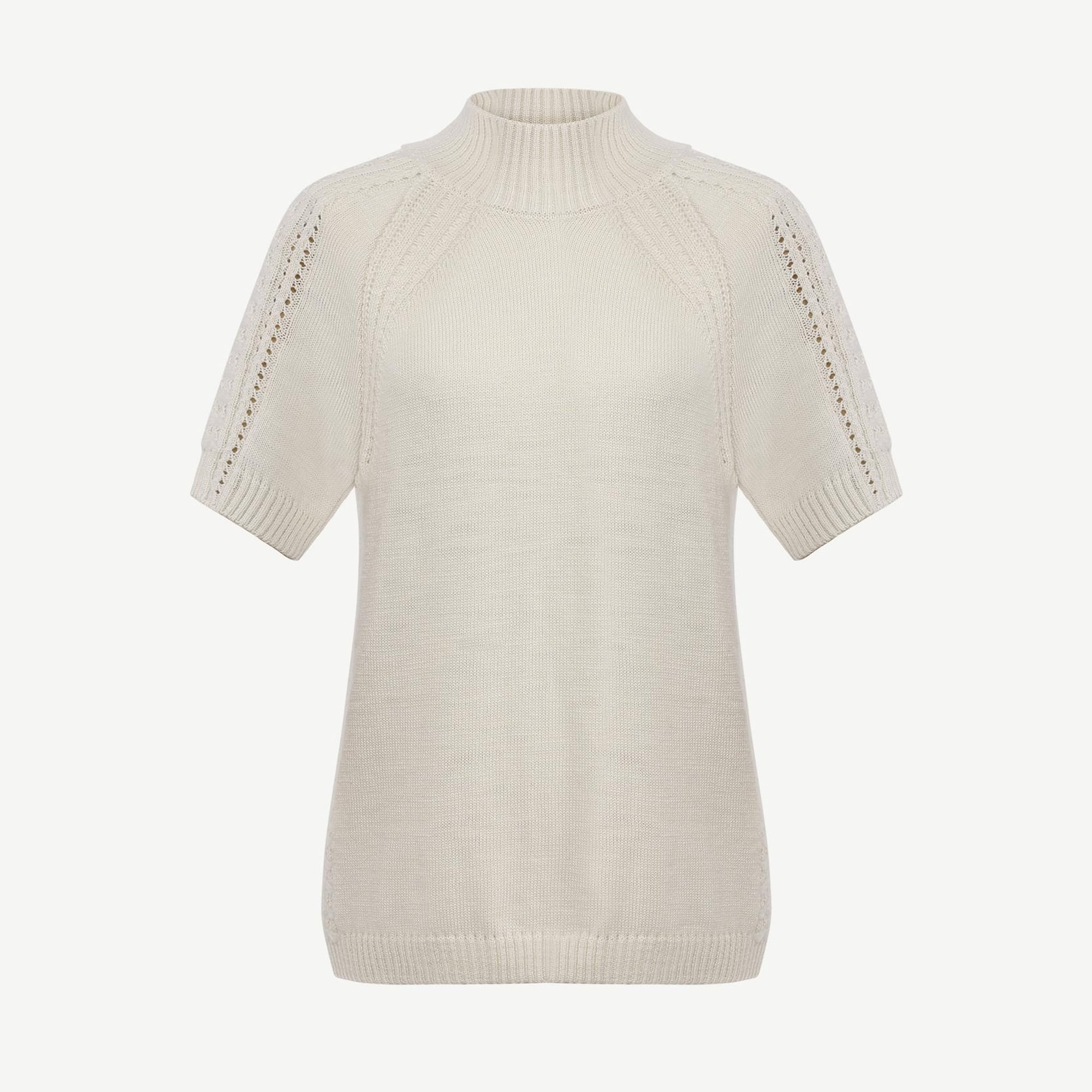 YARGICI Regular Dik Yaka Kısa Kol Kazak