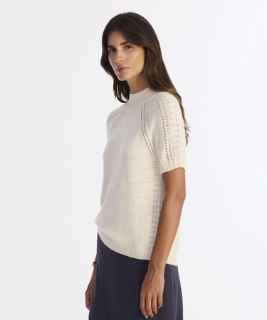  YARGICI Regular Dik Yaka Kısa Kol Kazak