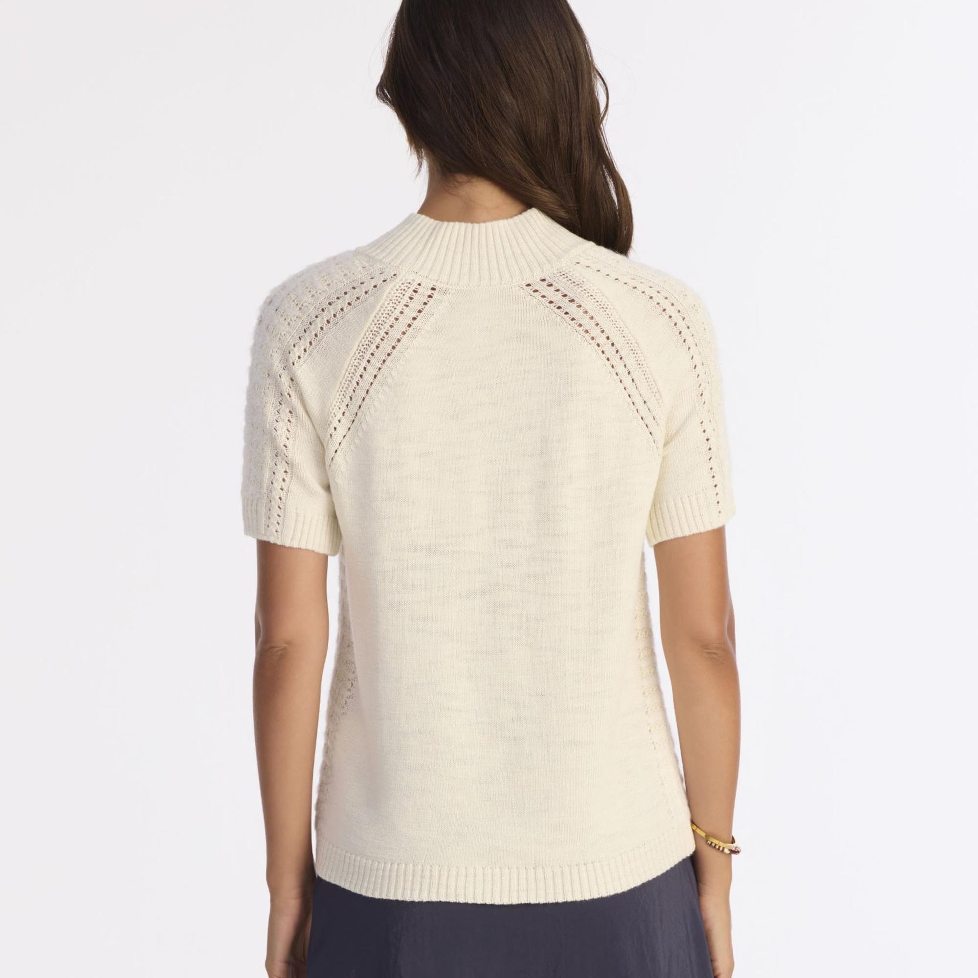 YARGICI Regular Dik Yaka Kısa Kol Kazak