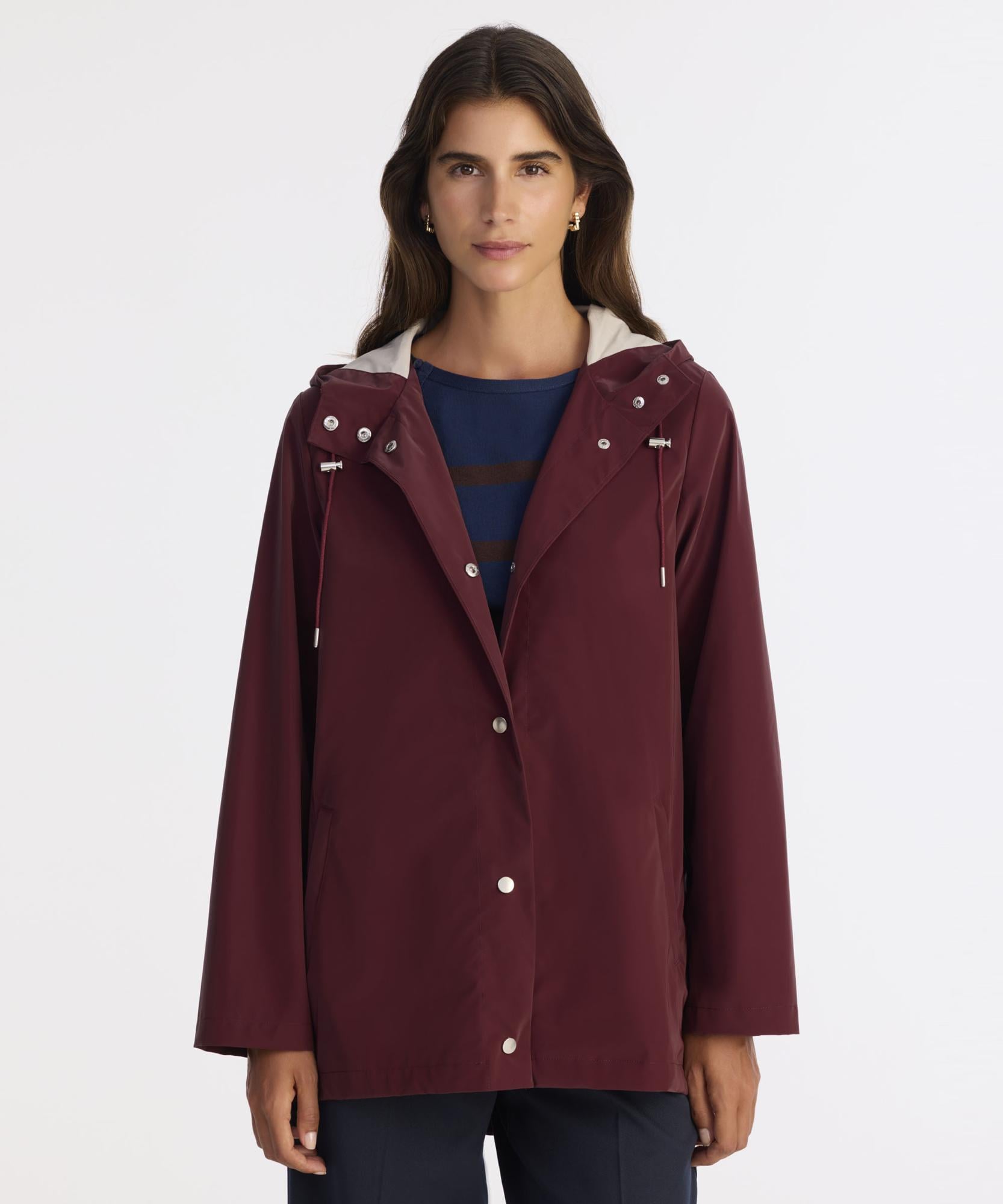  YARGICI Loose Kapüşonlu Yaka Uzun Kol Yağmurluk