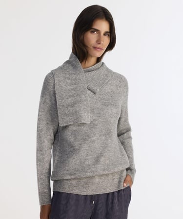  YARGICI Regular Şal Yaka Uzun Kol Kazak