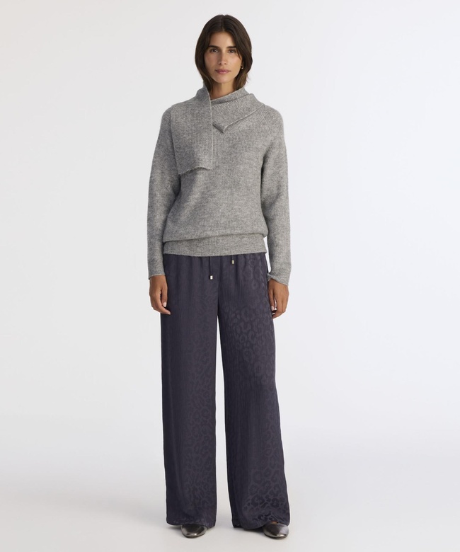  YARGICI Regular Şal Yaka Uzun Kol Kazak