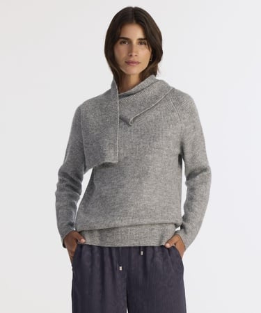  YARGICI Regular Şal Yaka Uzun Kol Kazak