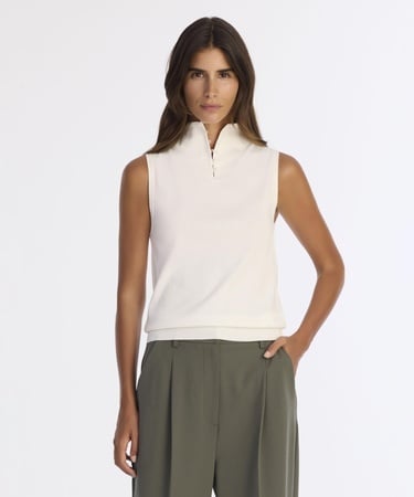  YARGICI Regular Yarım Balıkçı Yaka Kolsuz Kazak