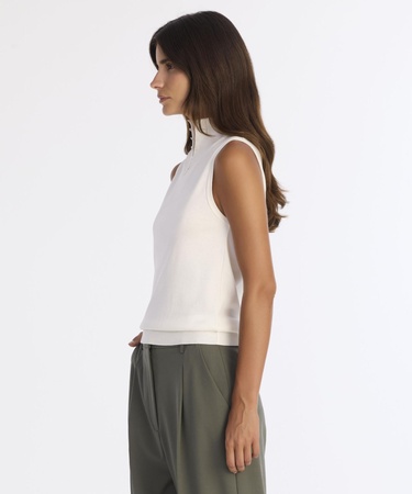  YARGICI Regular Yarım Balıkçı Yaka Kolsuz Kazak