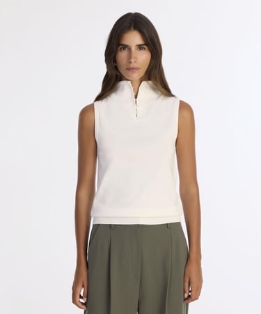  YARGICI Regular Yarım Balıkçı Yaka Kolsuz Kazak