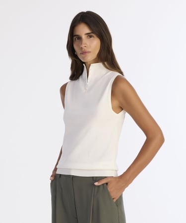  YARGICI Regular Yarım Balıkçı Yaka Kolsuz Kazak