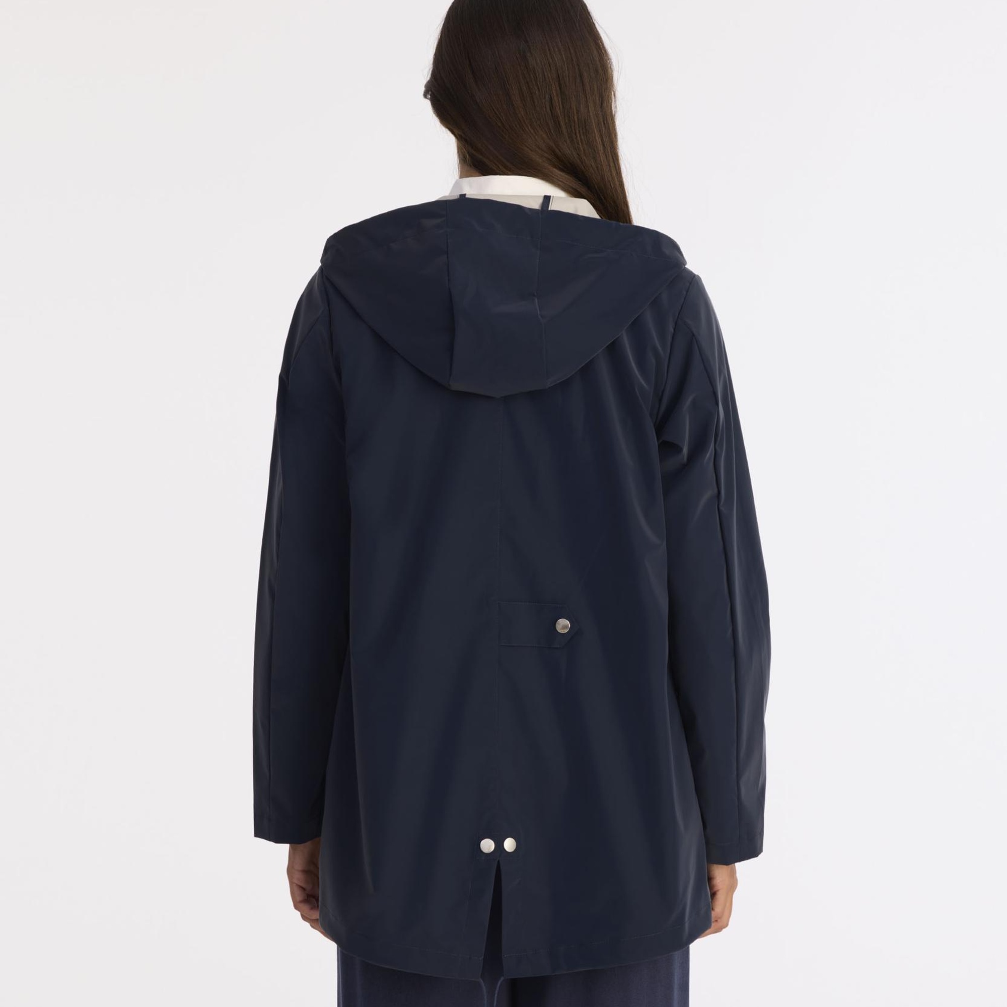 YARGICI Loose Kapüşonlu Yaka Uzun Kol Yağmurluk