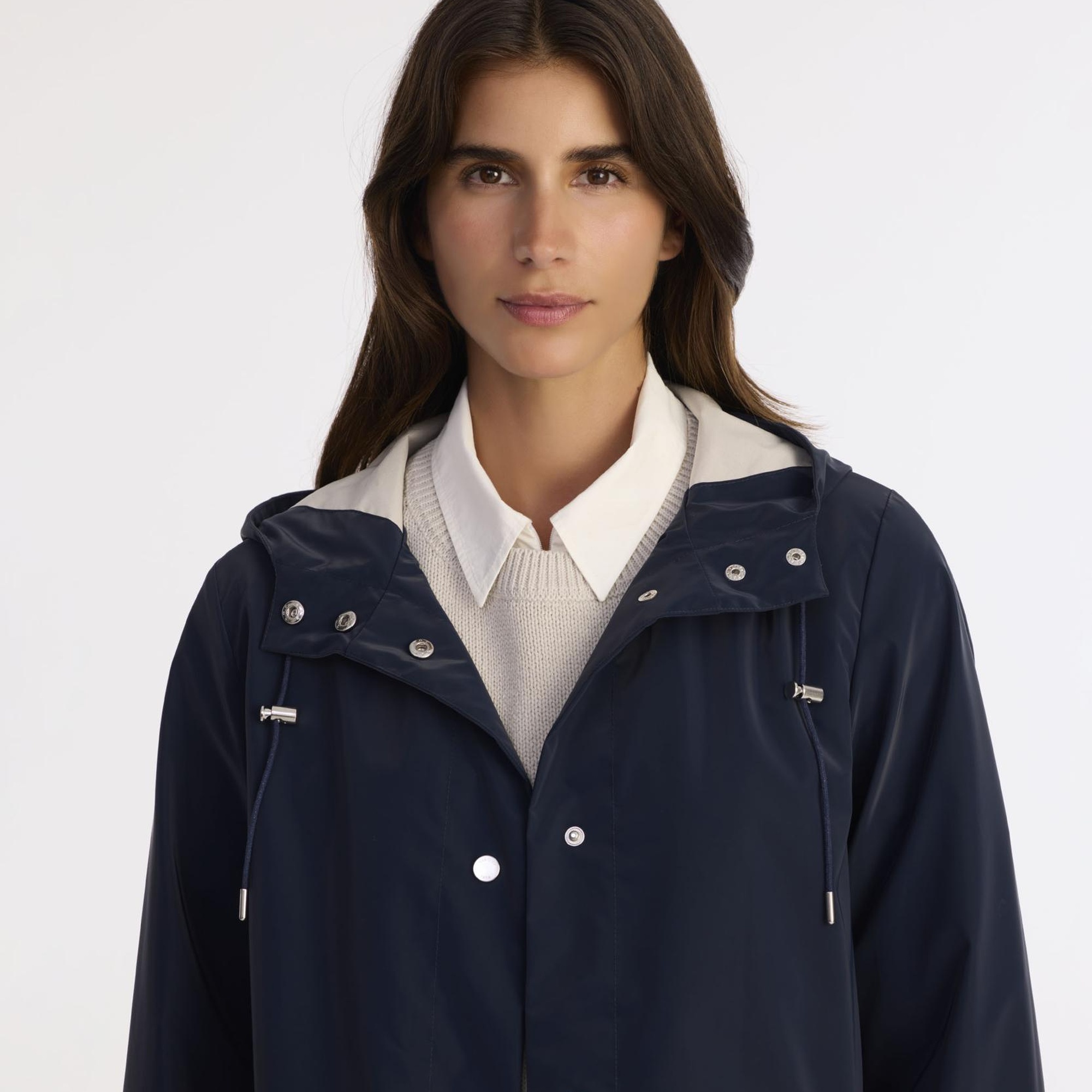 YARGICI Loose Kapüşonlu Yaka Uzun Kol Yağmurluk