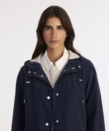  YARGICI Loose Kapüşonlu Yaka Uzun Kol Yağmurluk