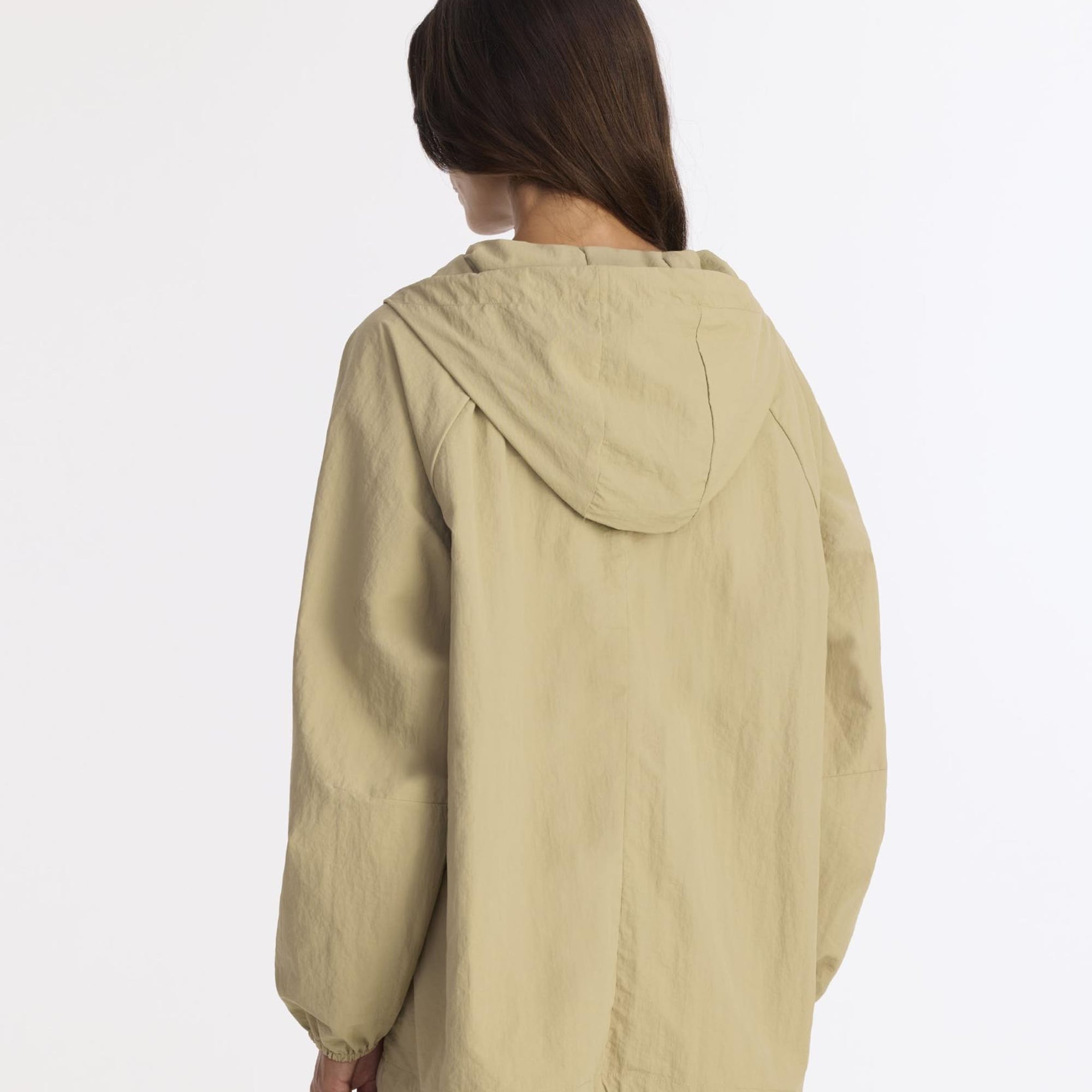 YARGICI Loose Kapüşonlu Yaka Uzun Kol Yağmurluk