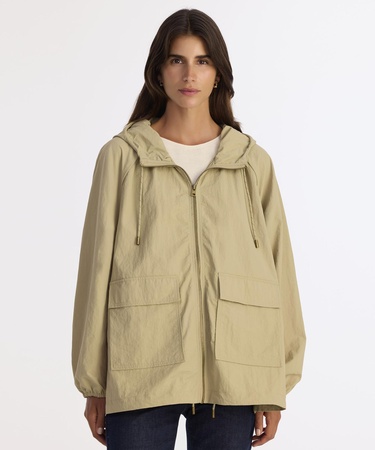  YARGICI Loose Kapüşonlu Yaka Uzun Kol Yağmurluk