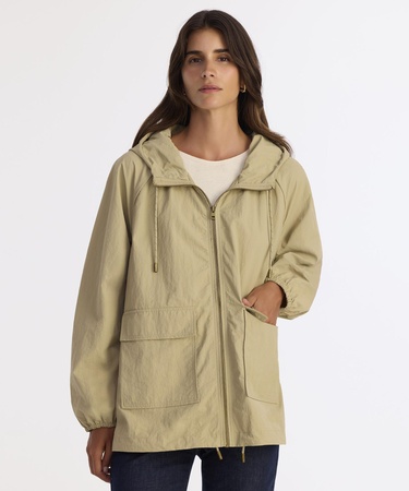  YARGICI Loose Kapüşonlu Yaka Uzun Kol Yağmurluk