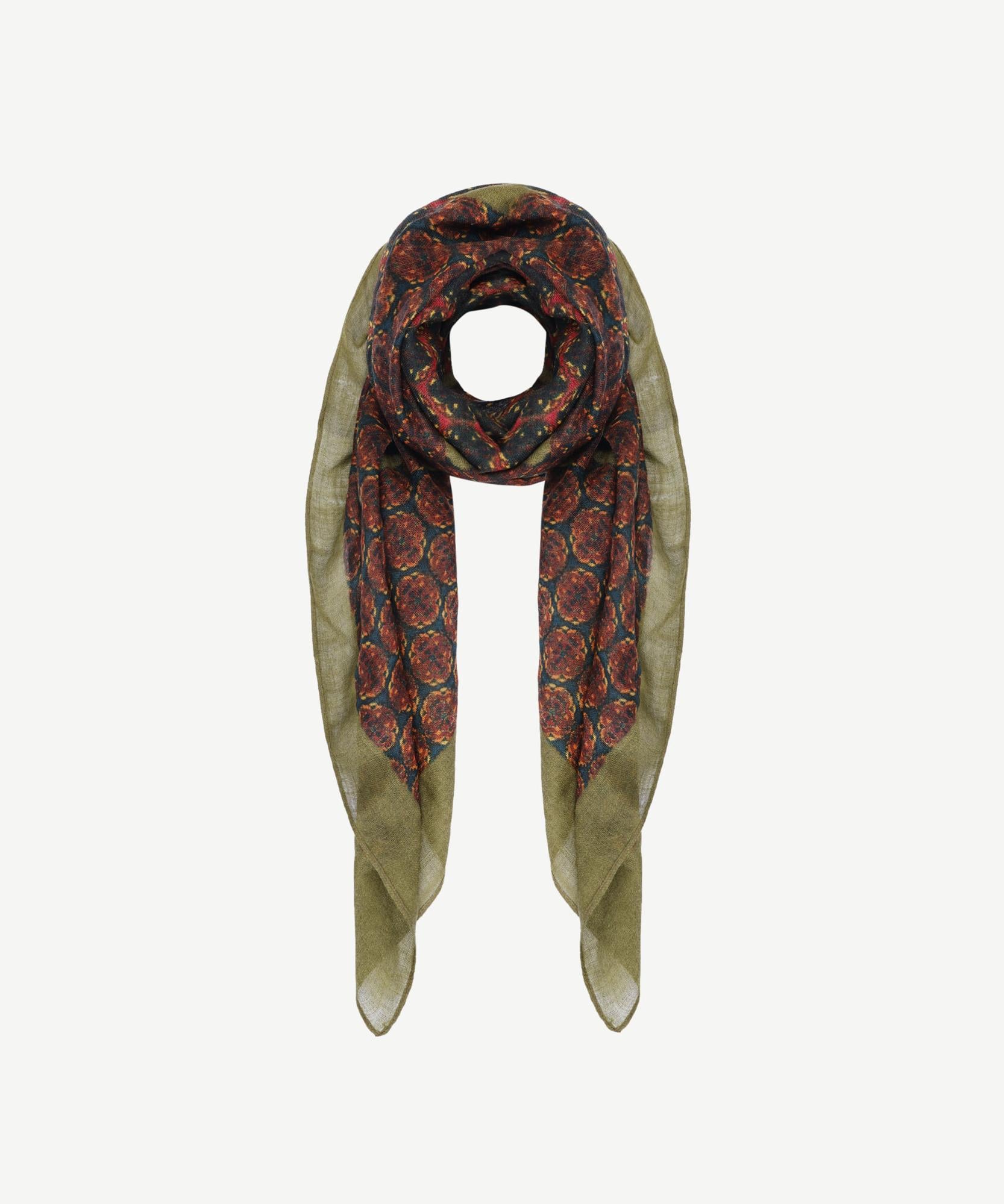  YARGICI Karışık Desenli Yün Şal