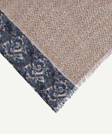  YARGICI Karışık Desenli Yün Şal