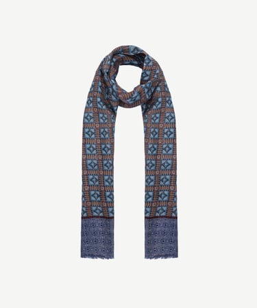  YARGICI Geometrik Desenli Yün Şal