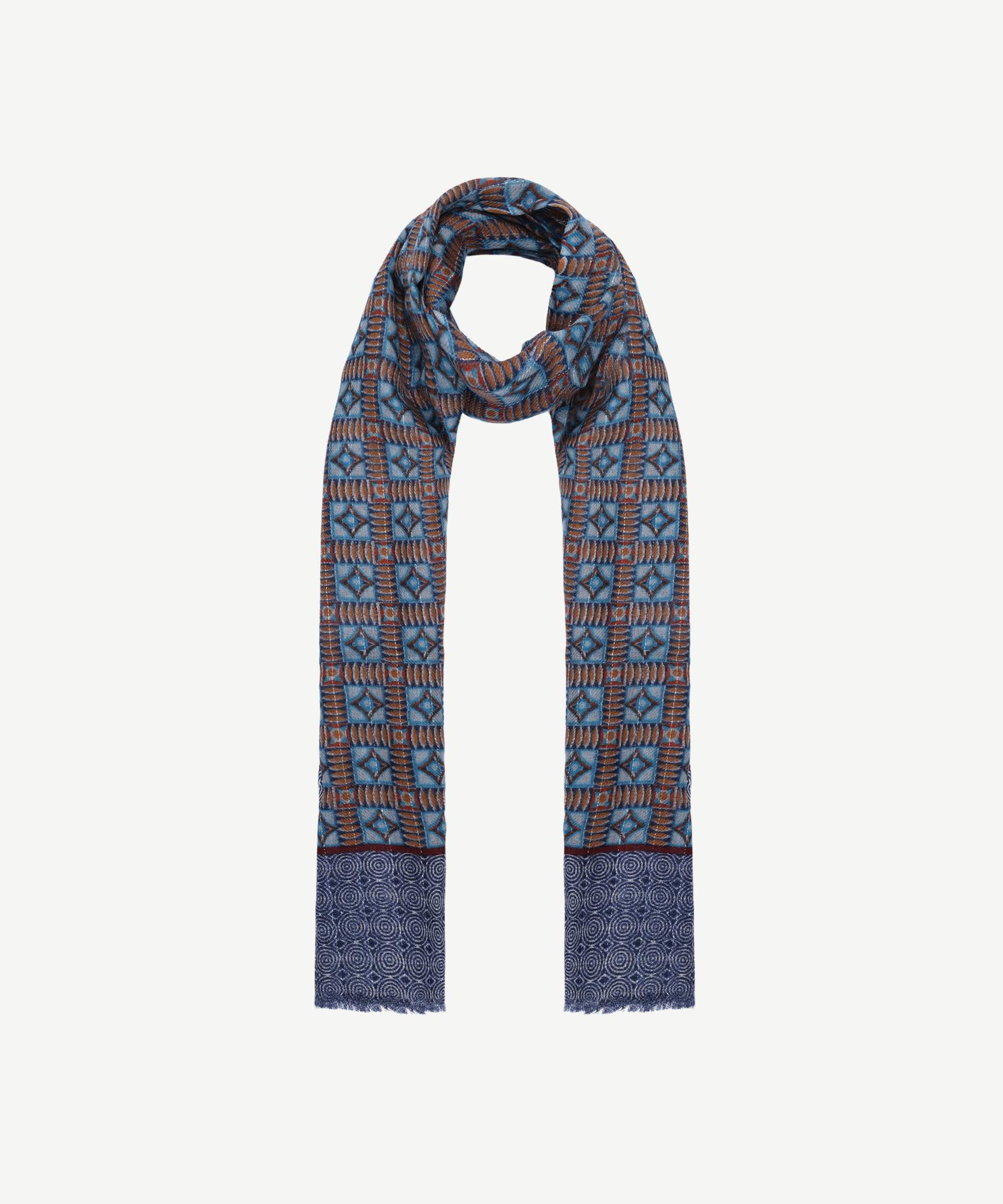  YARGICI Geometrik Desenli Yün Şal