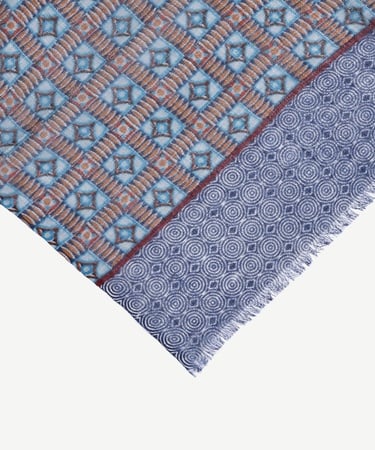  YARGICI Geometrik Desenli Yün Şal