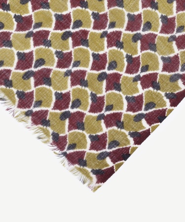  YARGICI Geometrik Desenli Yün Şal