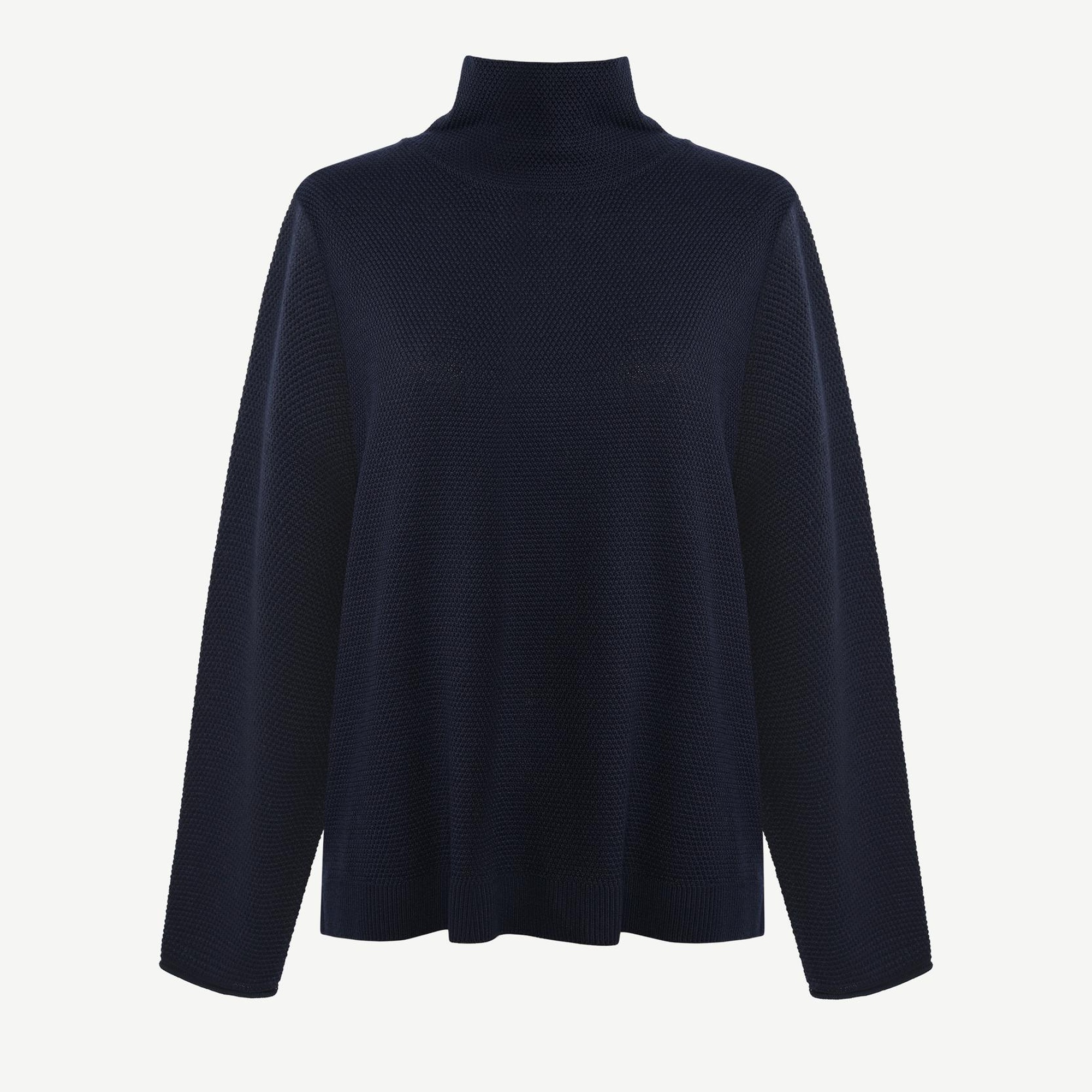 YARGICI Geniş Balıkçı Yaka Uzun Kol Kazak