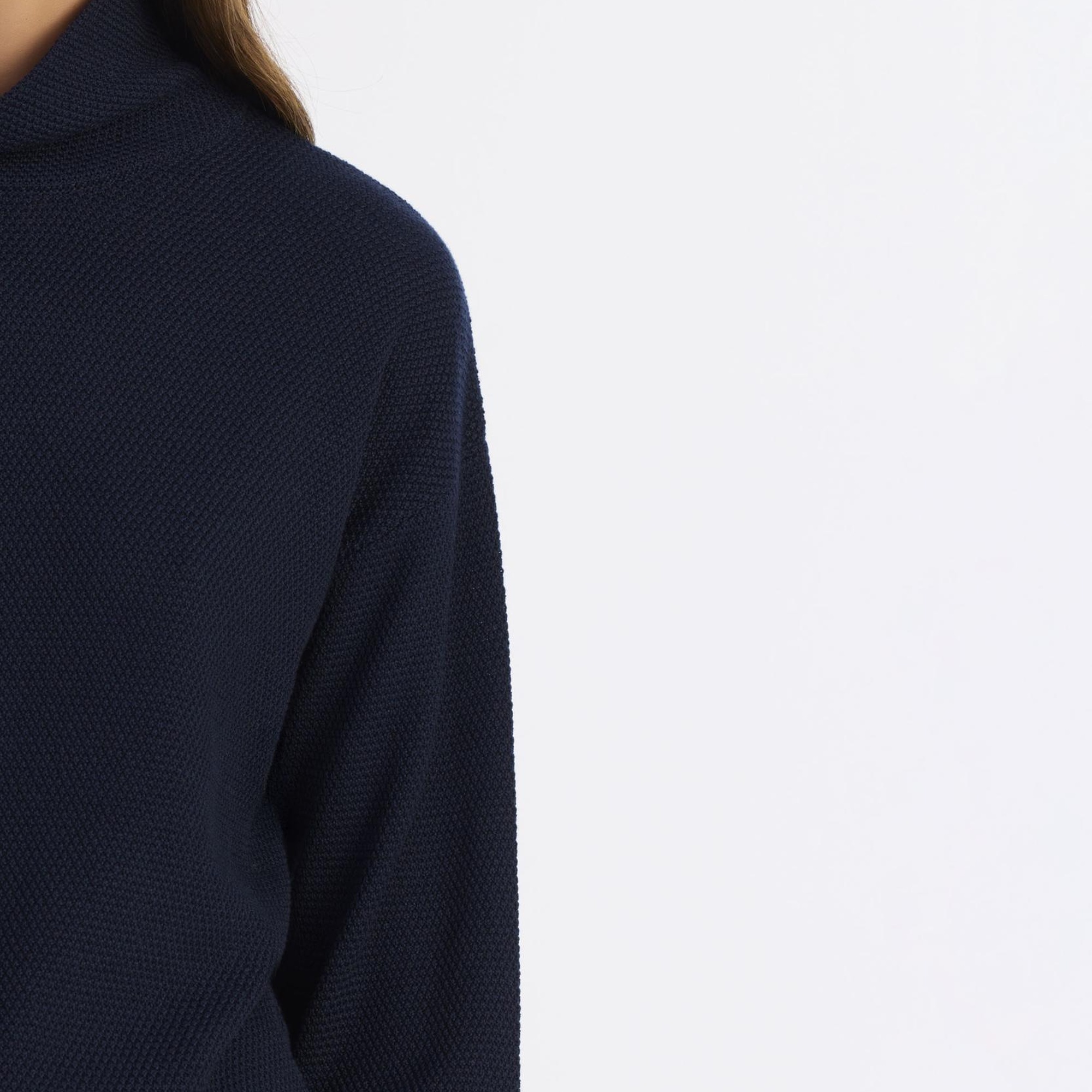 YARGICI Geniş Balıkçı Yaka Uzun Kol Kazak