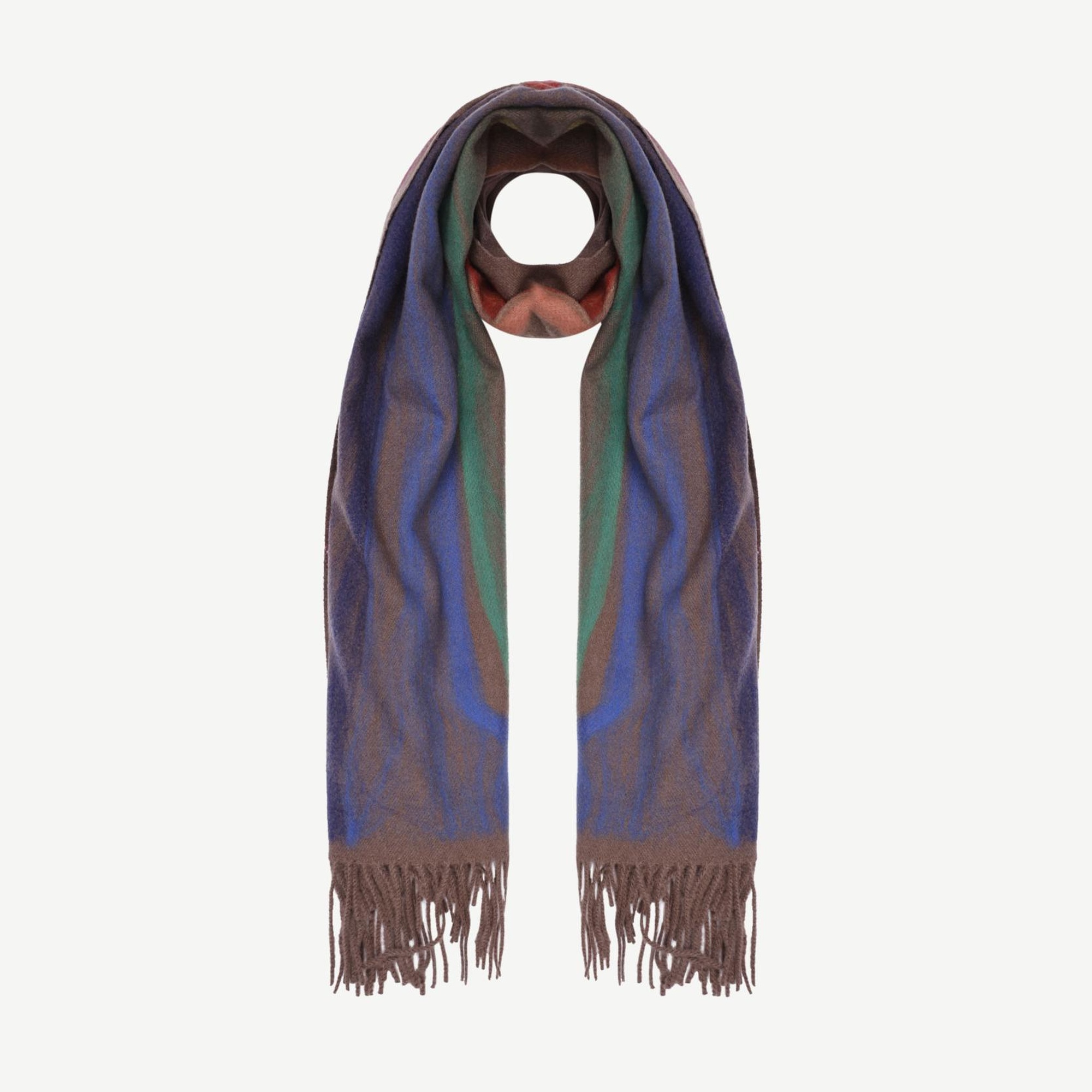 YARGICI Degrade Desenli Kalın Şal