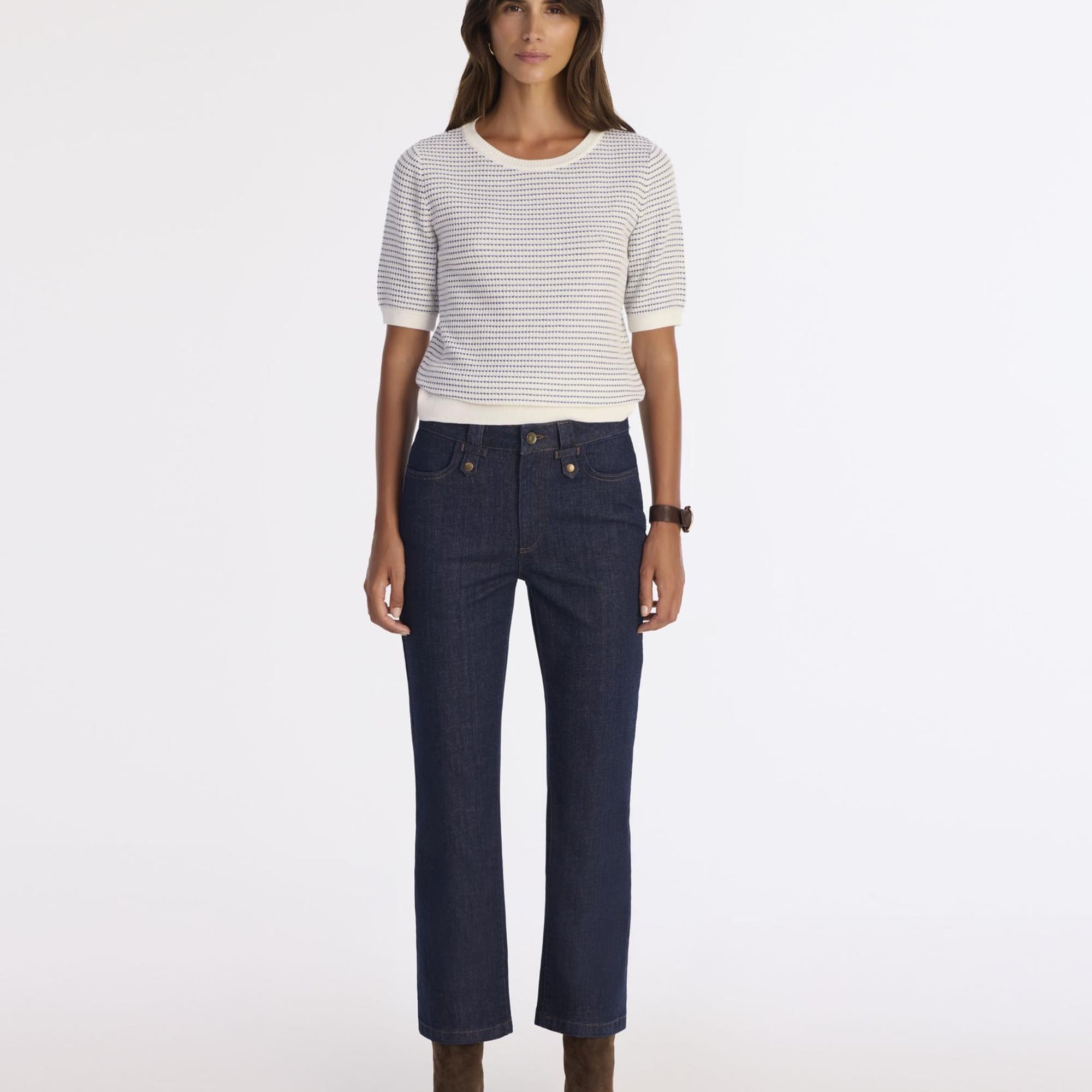 YARGICI Regular Bisiklet Yaka Kısa Kol Kazak