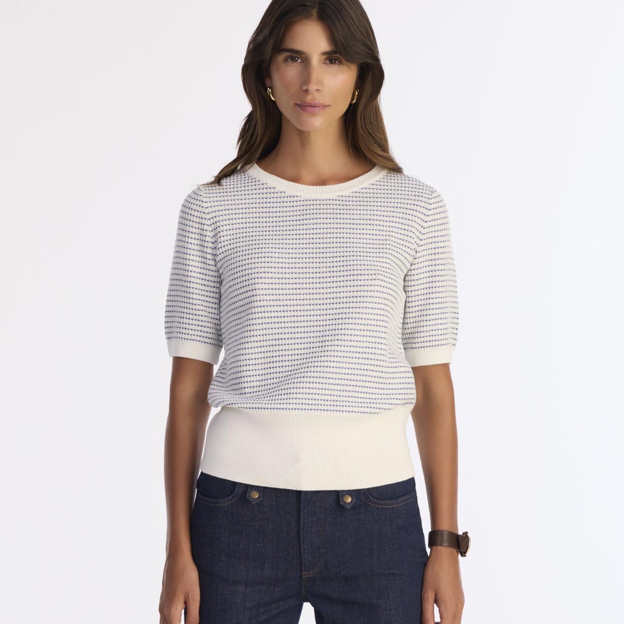 YARGICI Regular Bisiklet Yaka Kısa Kol Kazak