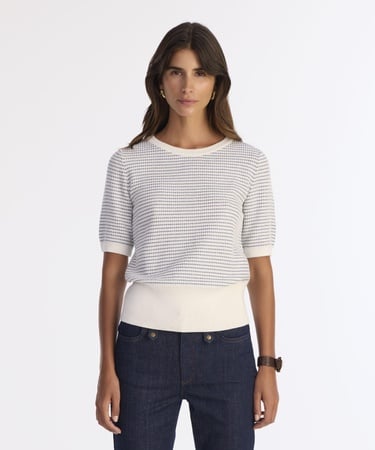  YARGICI Regular Bisiklet Yaka Kısa Kol Kazak