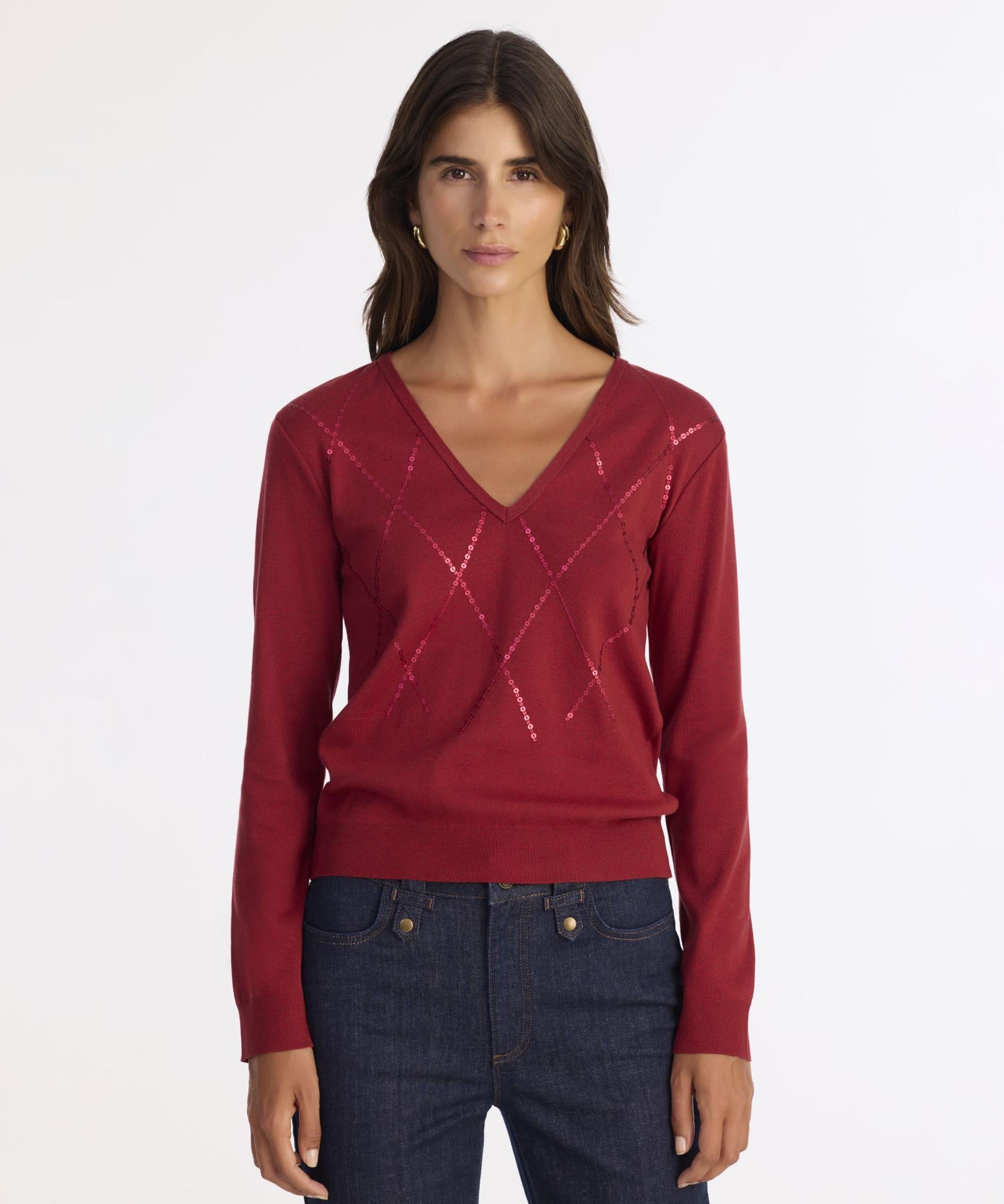  YARGICI Regular V Yaka Uzun Kol Kazak