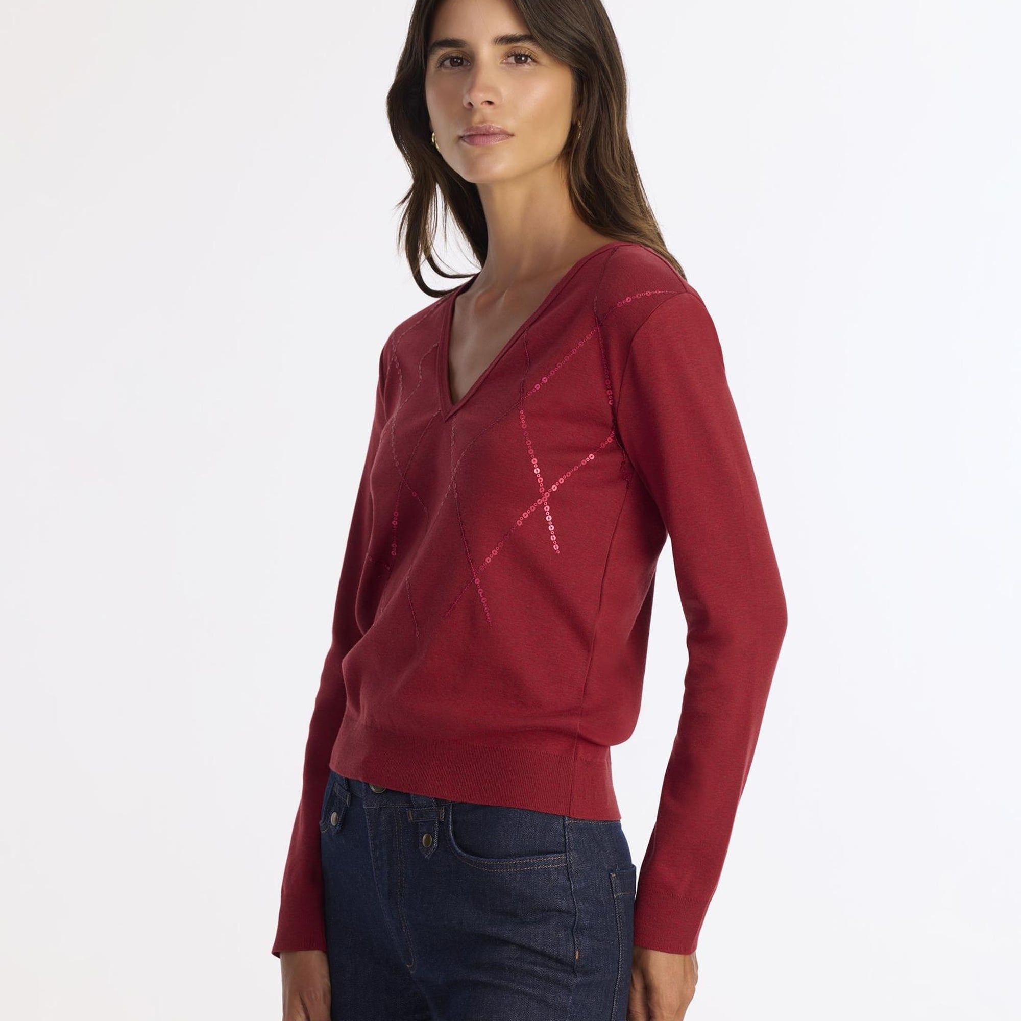 YARGICI Regular V Yaka Uzun Kol Kazak