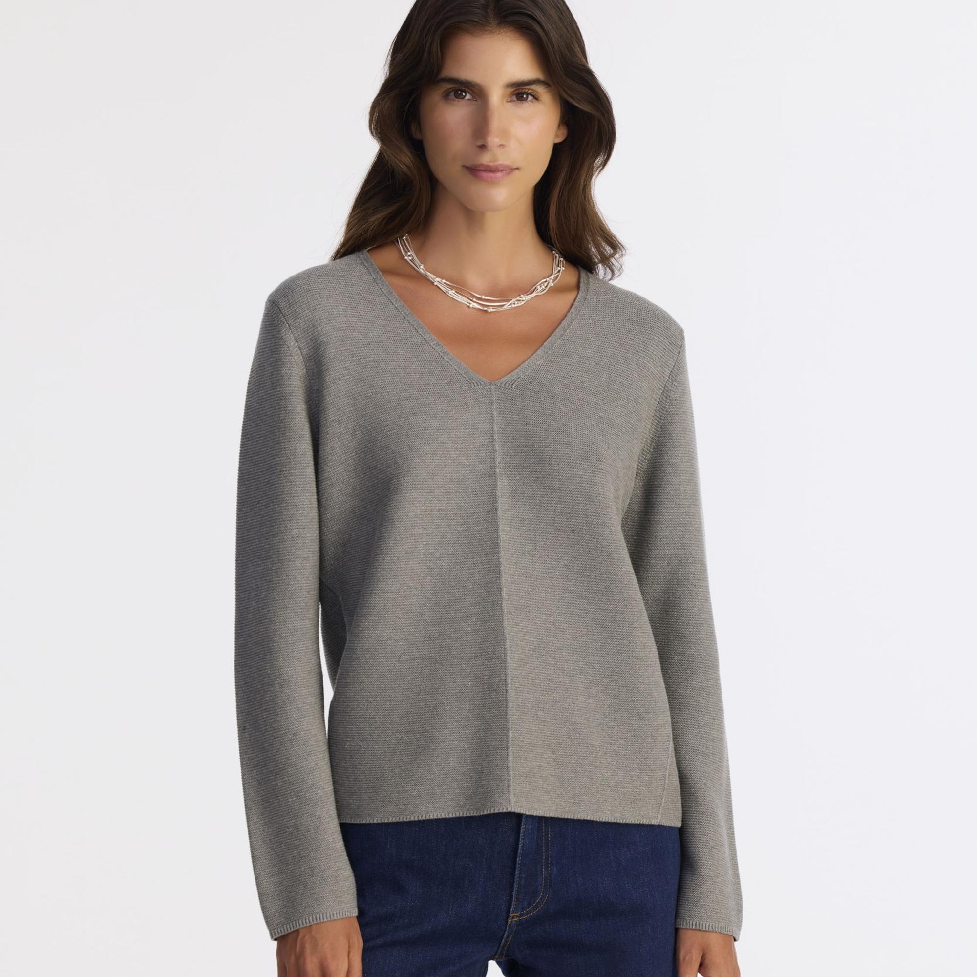 YARGICI Regular V Yaka Uzun Kol Kazak