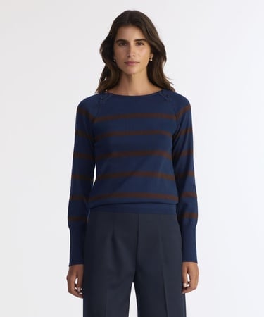  YARGICI Regular Kayık Yaka Uzun Kol Kazak