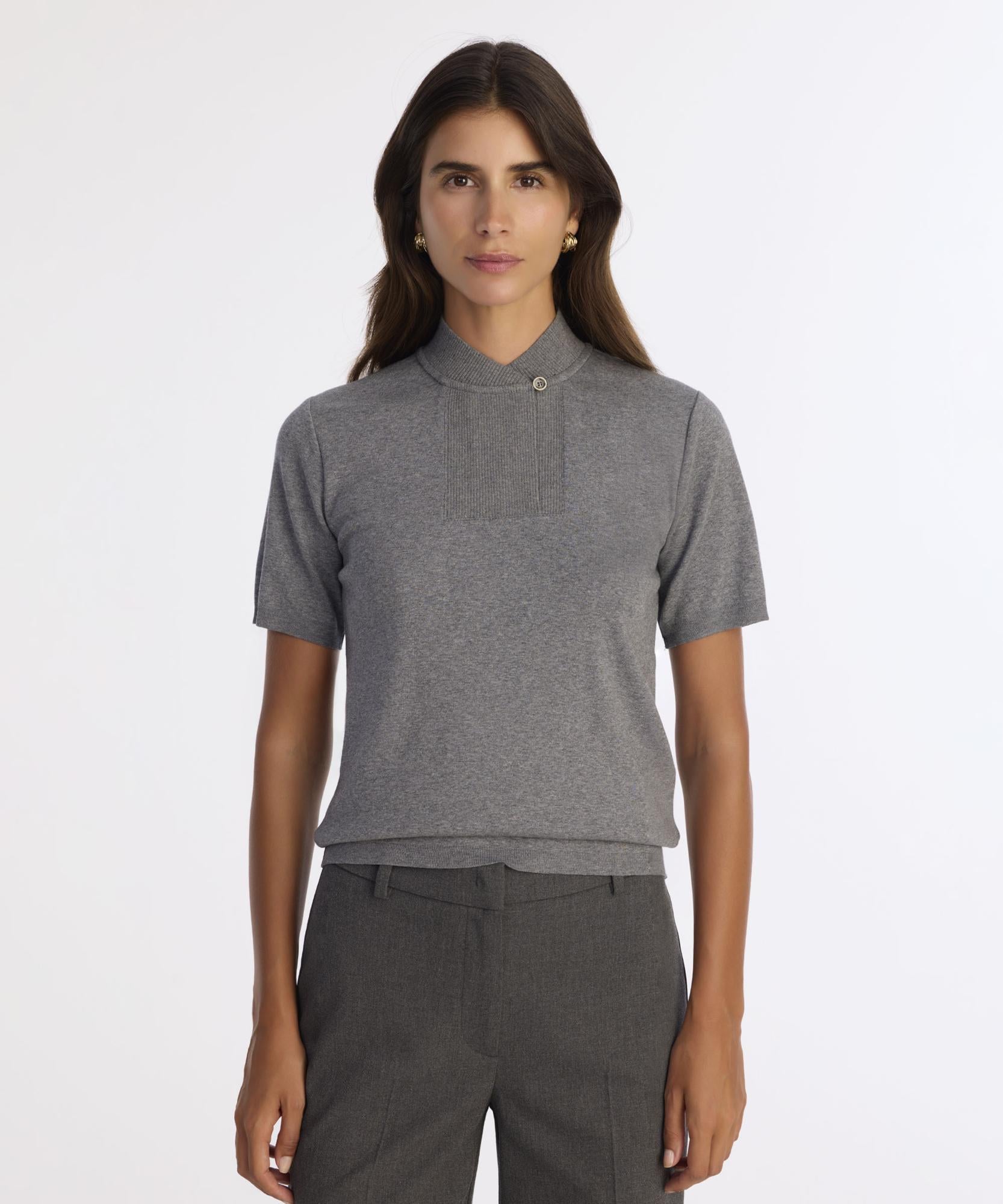  YARGICI Regular Yarım Balıkçı Yaka Kısa Kol Kazak