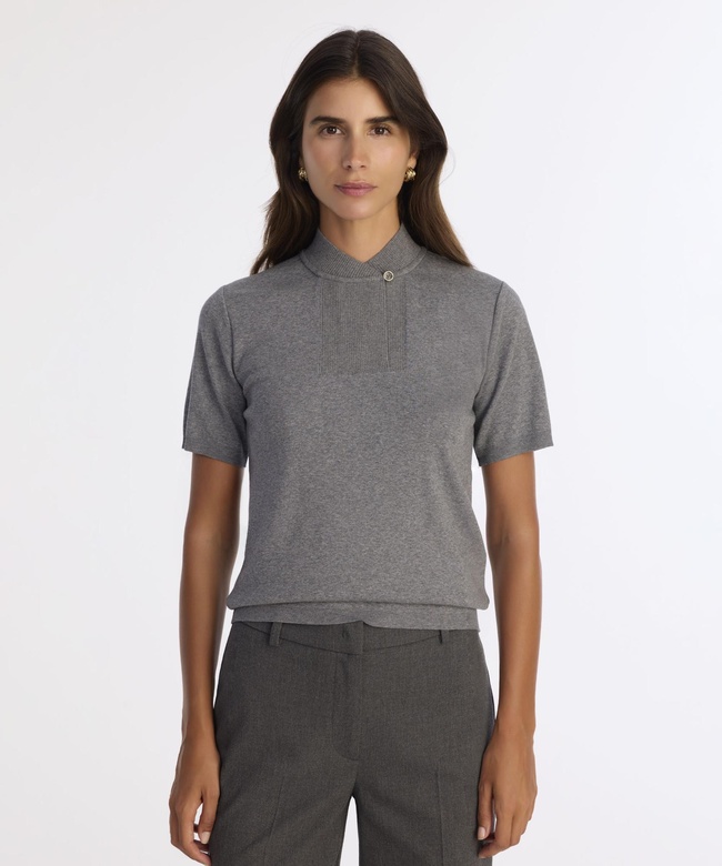  YARGICI Regular Yarım Balıkçı Yaka Kısa Kol Kazak