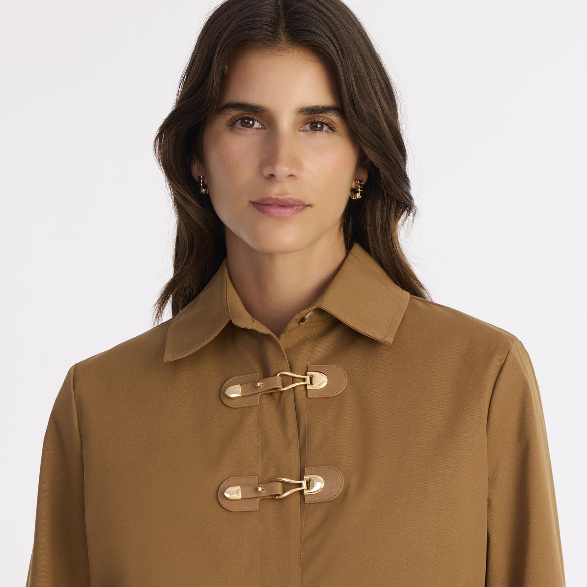 YARGICI Regular Gömlek Yaka Uzun Kol Pardösü