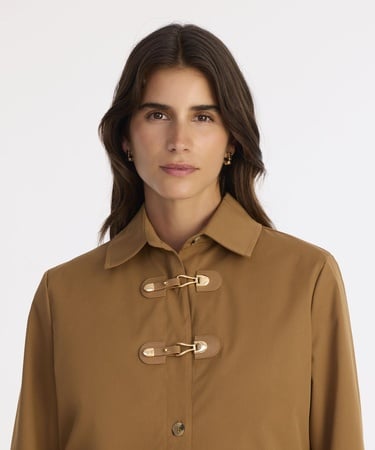  YARGICI Regular Gömlek Yaka Uzun Kol Pardösü