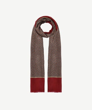  YARGICI Geometrik Desenli Yün Şal