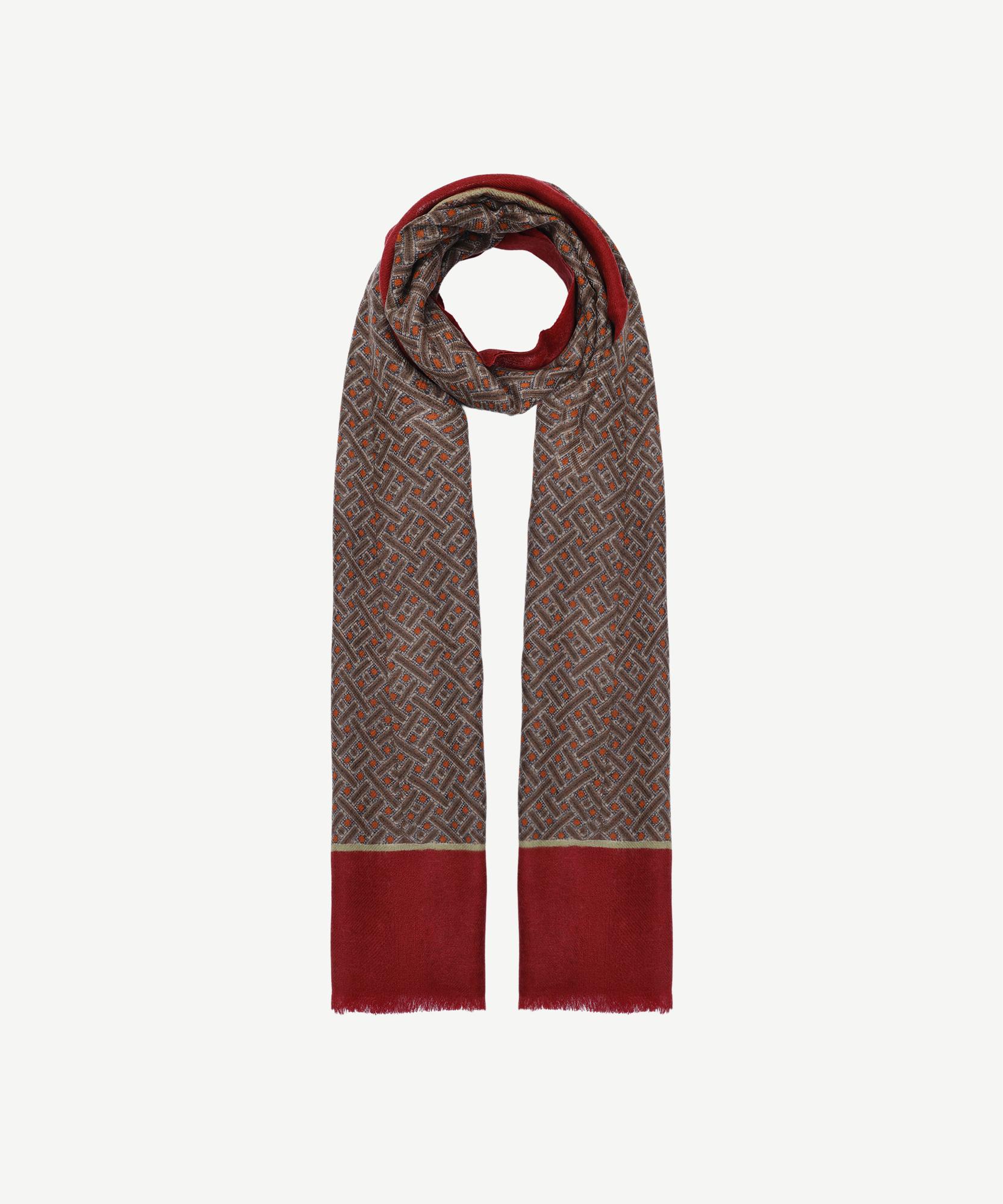  YARGICI Geometrik Desenli Yün Şal