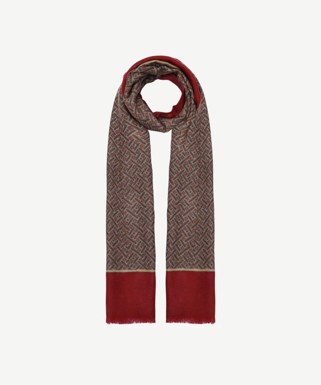  YARGICI Geometrik Desenli Yün Şal