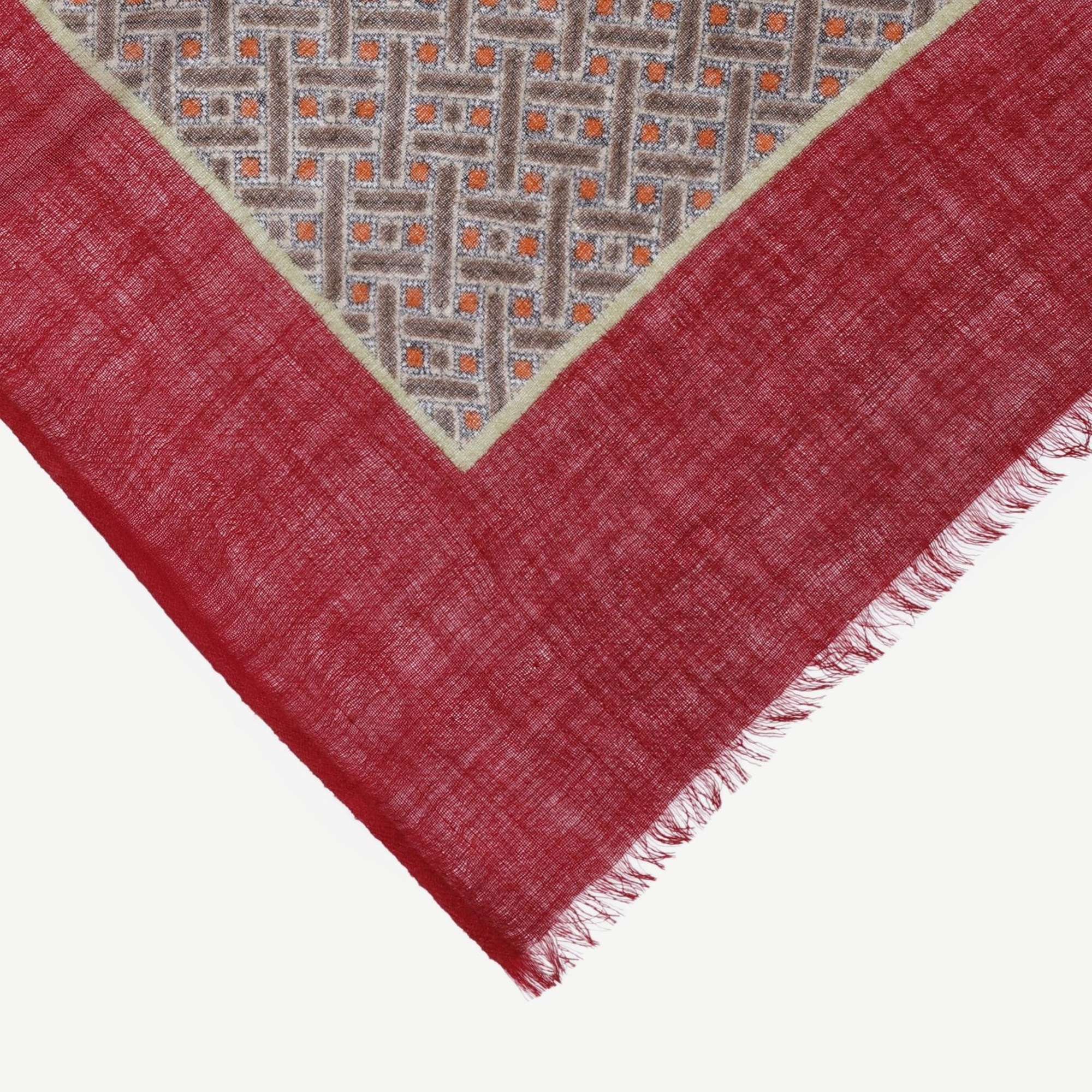 YARGICI Geometrik Desenli Yün Şal